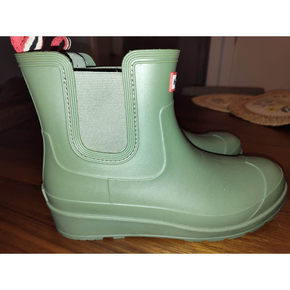 Hunter Original Chelsea Rain Boots Sage Green Matte Waterproof US 9M HWTABITHA-T